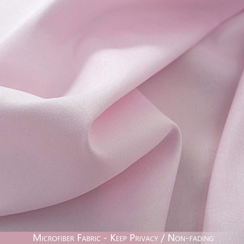 WestWeir Pink Ruffle Shower Curtain - Farmhouse Ruffled Fabric for Bathroom 72 inches x 72 inch - Image 3